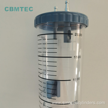 2L Vacuum Suction Jars / Bottles Medical Device